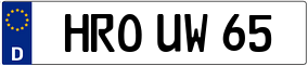Trailer License Plate